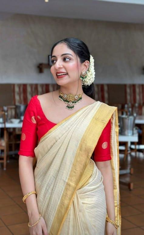 Premium Kerala Kasavu Sarees Collection